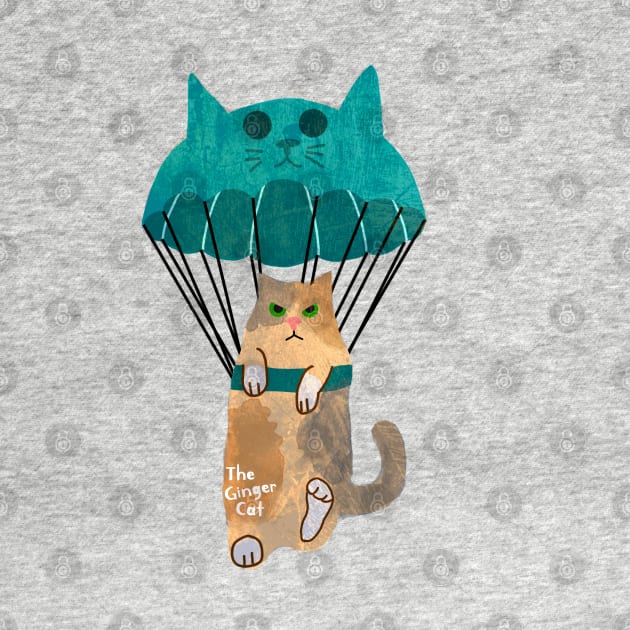 Parachuting Cat by TheGingerCat